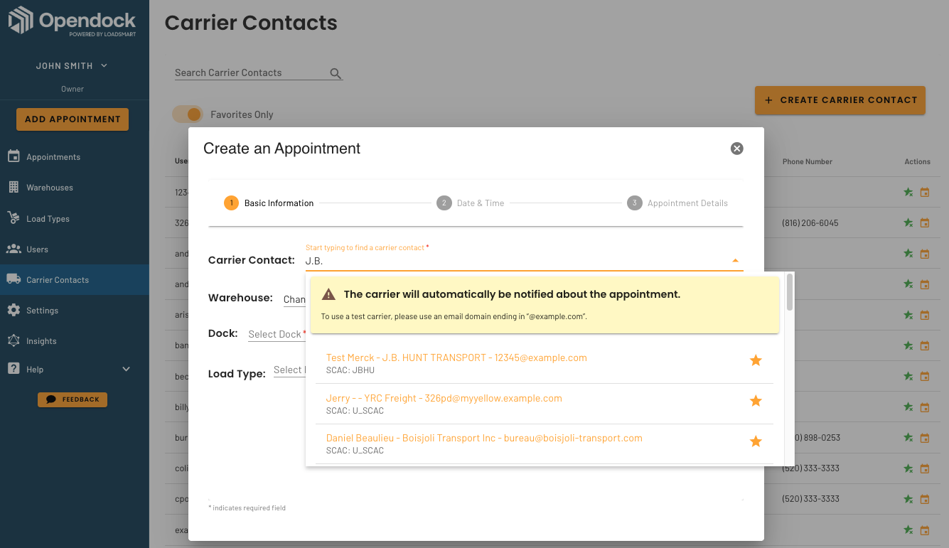 favorite-carrier-contacts-opendock